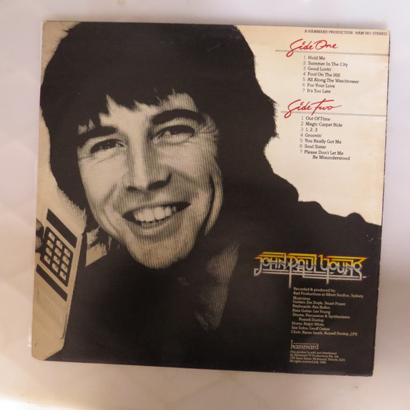 John Paul Young-The Singer-VINYL LP-Aussie Press-USED-SHLP_3694