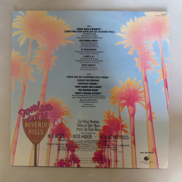 Various-Down And Out In Beverly Hills - Original Motion Picture Soundtrack-VINYL LP-Aussie Press-USED-SHLP_3905