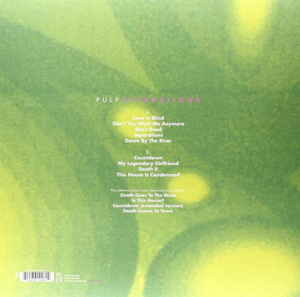 PULP-Separations-Vinyl LP-Brand New/Still sealed_LAS0823164