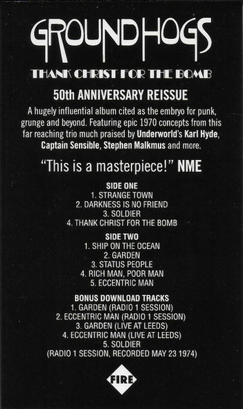 GROUNDHOGS-Thank Christ For The Bomb-Vinyl LP-Brand New/Still sealed_LAS0823201