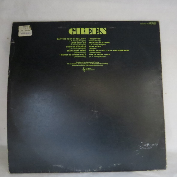 John Paul Young-Green-VINYL LP-Aussie Press-USED-SHLP_4014