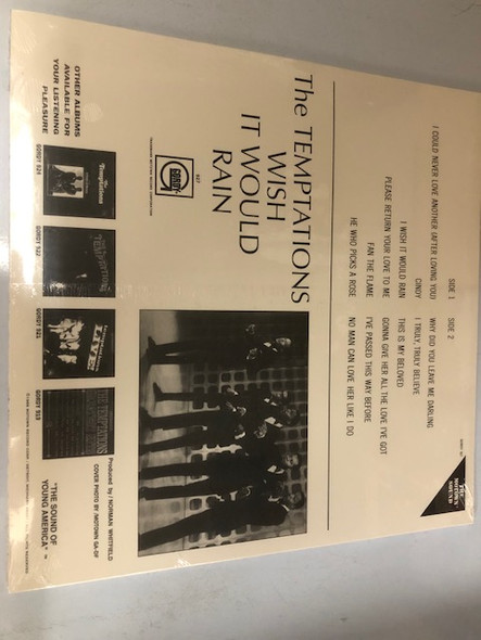 TEMPTATIONS - Wish It Would Rain--Vinyl LP-Brand New/Still sealed_GORD927