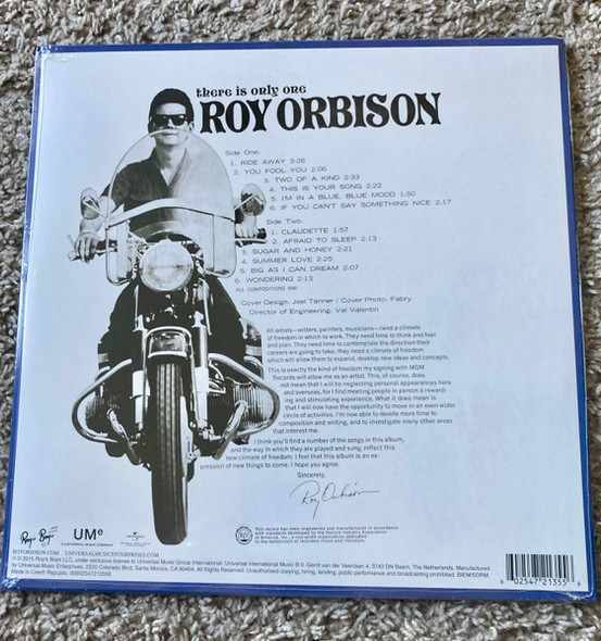 ORBISON, ROY / THERE IS ONLY ONE ROY ORBISON--Vinyl LP-Brand New/Still sealed_TTT1023078