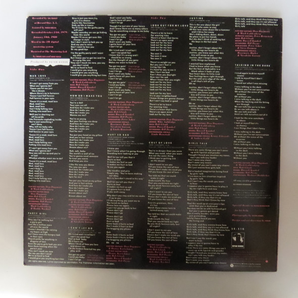 Linda Ronstadt-Mad Love-VINYL LP-Aussie Press-USED-SHLP_4077