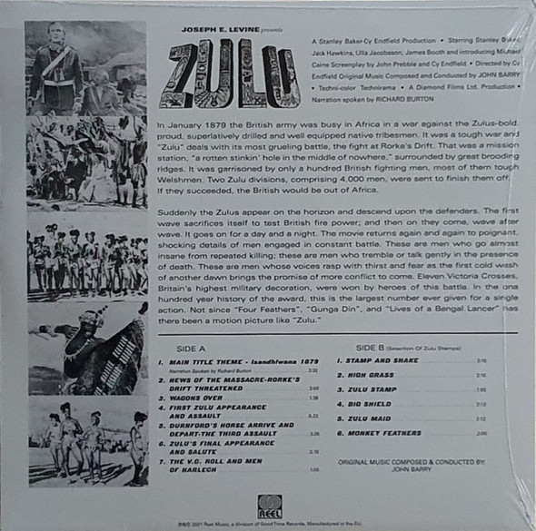 JOHN BARRY-Zulu - Original Soundtrack & Other Themes (Pumpkin Vinyl)-Vinyl LP-Brand New/Still sealed_LAS1123269 JOHN BARRY-Zulu - Original Soundtrack & Other Themes (Pumpkin Vinyl)-Vinyl LP-Brand New/Still sealed_LAS1123269