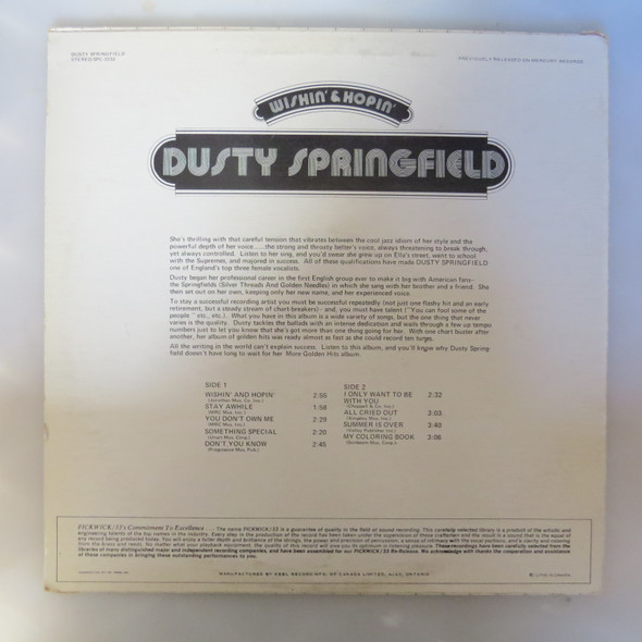 Dusty Springfield-Wishin' & Hopin'-VINYL LP-USED-SHLP_4356