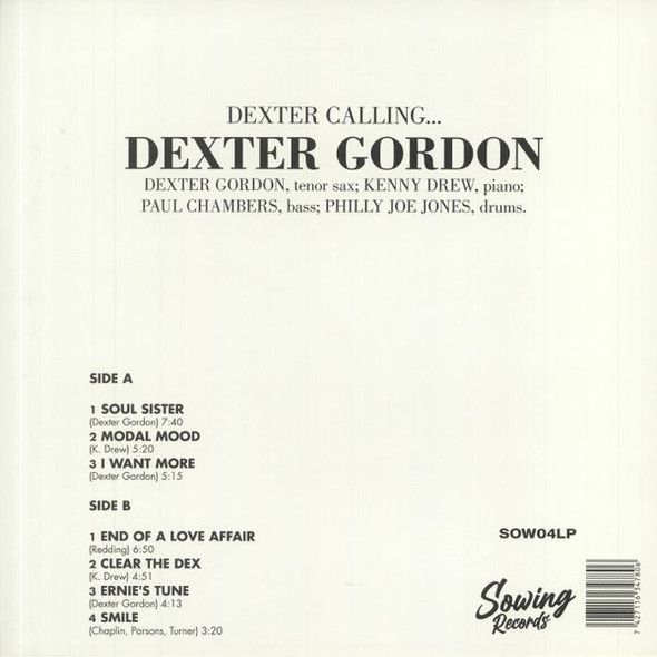DEXTER GORDON-Dexter Calling (Clear Vinyl)-Vinyl LP-Brand New/Still sealed_LAS0224024 DEXTER GORDON-Dexter Calling (Clear Vinyl)-Vinyl LP-Brand New/Still sealed_LAS0224024