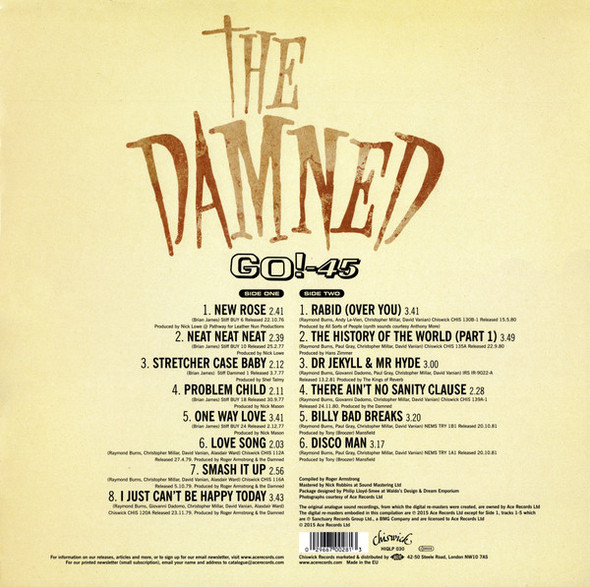 The Damned-Go! - 45-Vinyl LP-Brand New/Still sealed_LAS0324146