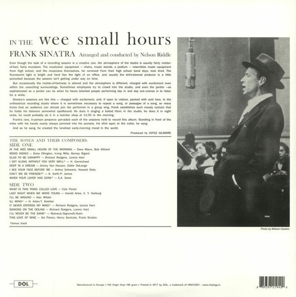 Frank Sinatra-In the Wee Small Hours-Vinyl LP-Brand New/Still sealed_LAS0324099