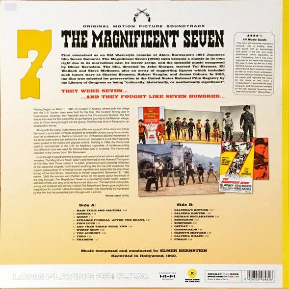 Soundtrack-The Magnificent Seven-Vinyl LP-Brand New/Still sealed_LAS0324133 Soundtrack-The Magnificent Seven-Vinyl LP-Brand New/Still sealed_LAS0324133