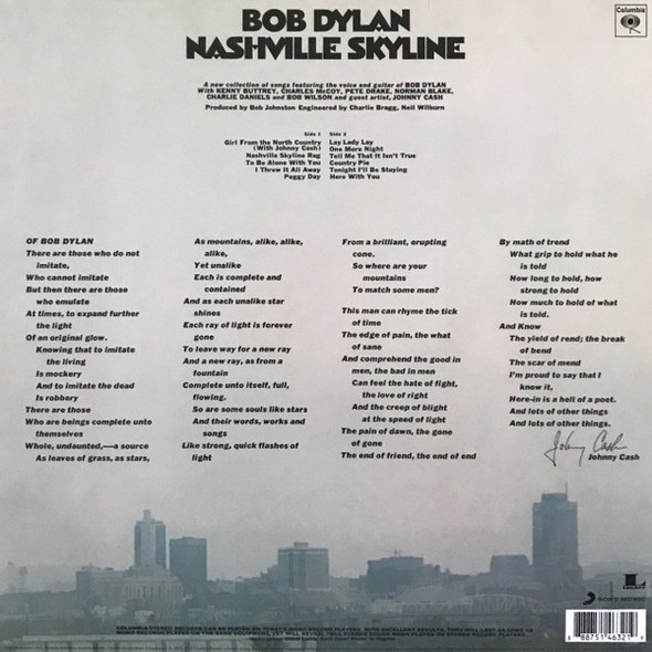 Bob Dylan-Nashville Skyline-Vinyl LP-Brand New/Still sealed_LAS05240128