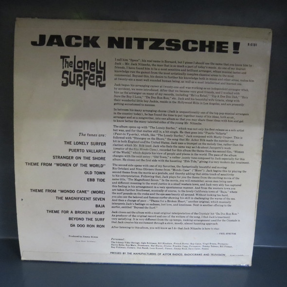 Jack Nitzsche-The Lonely Surfer-VINYL LP-USED-SHLP_5194