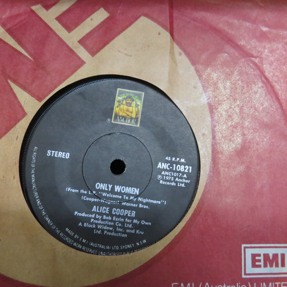Alice Cooper-Only Women-Aussie 7" vinyl single-USED-SHLP_5406