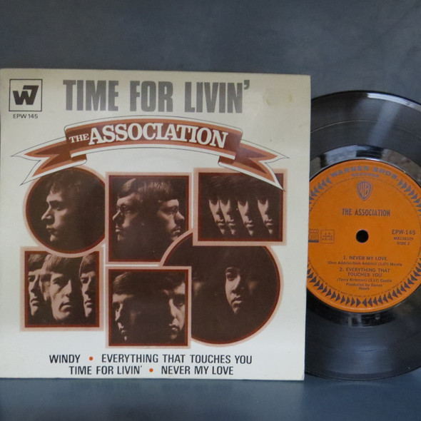 The Association -Time For Livin' -Aussie 7" vinyl single-USED-SHLP_5438