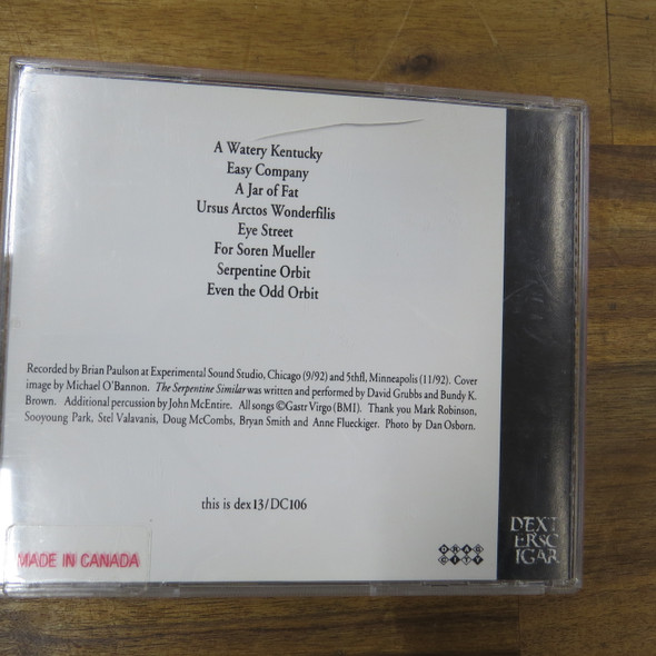 Gastr Del Sol-The Serpentine Similar-CD-USED-SHLP_5282