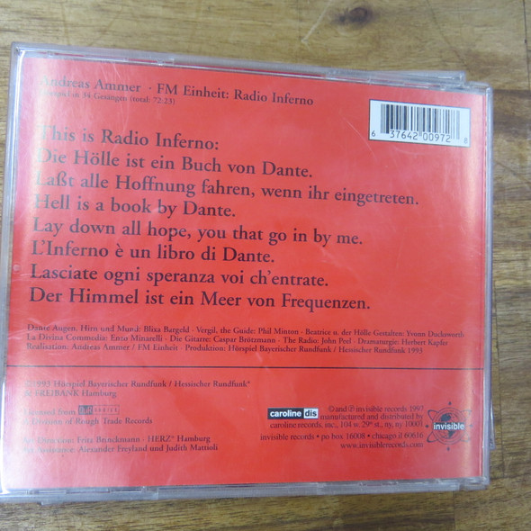 Andreas Ammer / F.M. Einheit-Radio Inferno-CD-USED-SHLP_5284
