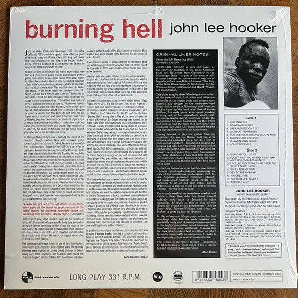 JOHN LEE HOOKER-Burning Hell (+4 Bonus Tracks) (Limited Edition)-Vinyl LP-Brand New/Still sealed_LAS1224127