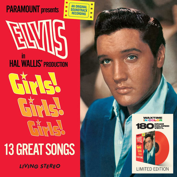 ELVIS PRESLEY-Girls! Girls! Girls! (+2 Bonus Tracks) (Solid Red Vinyl)-Vinyl LP-Brand New/Still sealed_LAS1224132