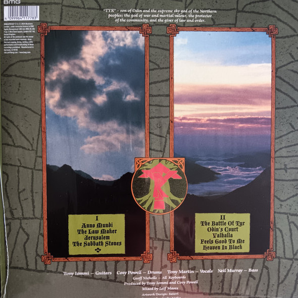 BLACK SABBATH-Tyr (2024 Remaster) (Clear Vinyl)-Vinyl LP-Brand New/Still sealed_LAS12241044