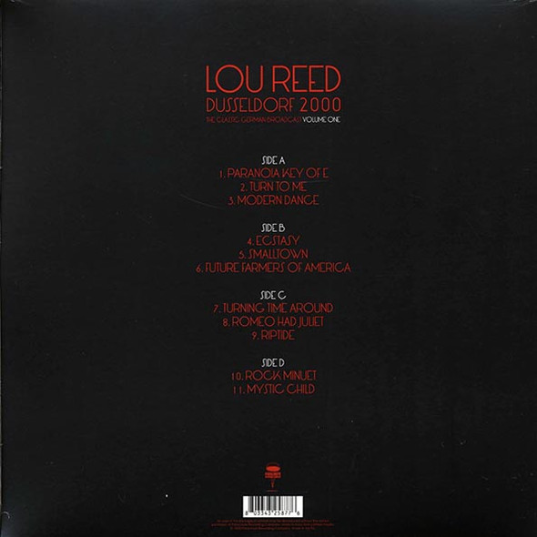 Lou Reed - Dusseldorf 2000 Volume 1: The Classic German Broadcast (2xLP Set) (Gatefold Jacket)--Vinyl LP-Brand New/Still sealed_MIL202501_128