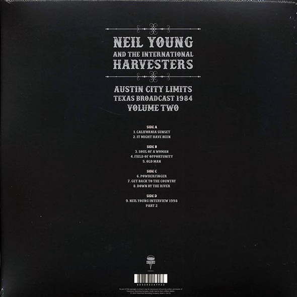 Neil Young & The International Harvesters - Austin City Limits Volume 2: Texas Broadcast 1984 (2xLP Set) (Gatefold Jacket)--Vinyl LP-Brand New/Still sealed_MIL202501_136