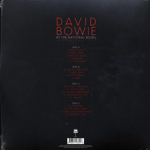 David Bowie - At The National Bowl UK Broadcast 1990: Milton Keynes, England, August 5th 1990 (2xLP Set) (Gatefold Jacket)--Vinyl LP-Brand New/Still sealed_MIL202501_114