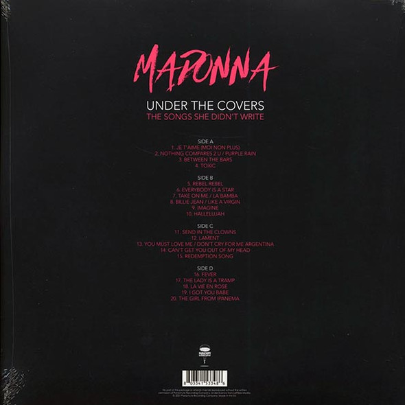 Madonna - Under The Covers: The Songs She Didn't Write (Limited edition; 1000 copies made) (2xLP Set) (Colored vinyl (clear)) (Gatefold Jacket)--Vinyl LP-Brand New/Still sealed_MIL202501_130