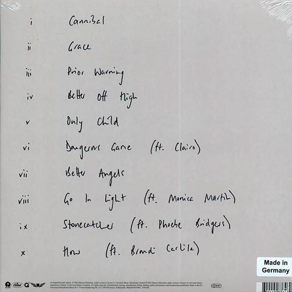 Marcus Mumford - Self-Titled (Limited edition) (180-gram vinyl) (Deluxe edition) (Colored vinyl (red))--Vinyl LP-Brand New/Still sealed_MIL202501_131