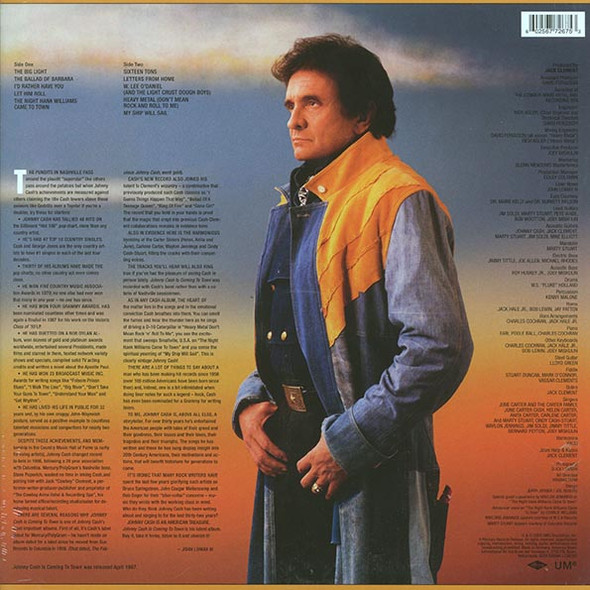 Johnny Cash - Johnny Cash Is Coming To Town (Includes mp3 download code for all tracks) (180-gram vinyl) (Remastered edition)--Vinyl LP-Brand New/Still sealed_MIL202501_124