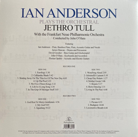 JETHRO TULL - Ian Anderson Plays The Orchestral Jethro Tull--Vinyl LP-Brand New/Still sealed_LAS0225180