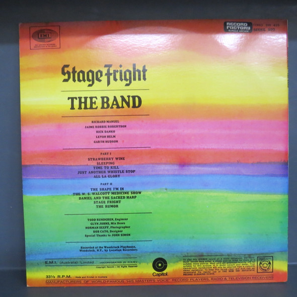 The Band-Stage Fright-VINYL LP-USED-SHILP270225_6471