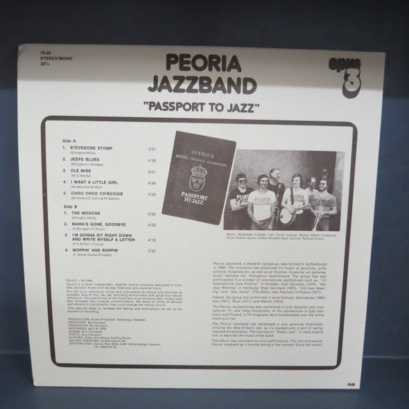 Peoria Jazzband-Passport To Jazz-VINYL LP-USED-SHLP270225_6653