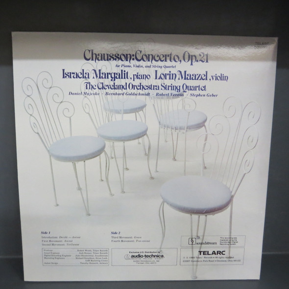 Ernest Chausson --Concerto, Op.21 For Piano, Violin, And String Quartet-VINYL LP-USED-SHLP270225_6835