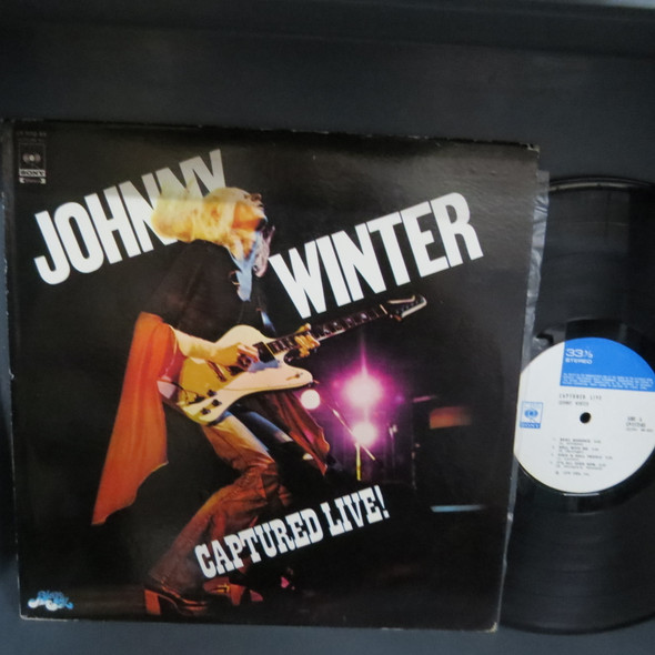 Johnny Winter-Captured Live (Japan issue)-VINYL LP-USED-SHLP170425_7023