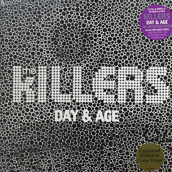 The Killers - Day & Age (10th Anniversary Edition) (Includes 3 bonus tracks) (2xLP Set)(Colored vinyl (silver)) (Remastered edition) (Reflective foil jacket)--Vinyl LP-Brand New/Still sealed_MIL202506_144