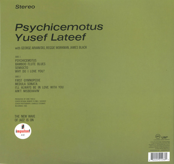 YUSEF LATEEF - Psychicemotus--Vinyl LP-Brand New/Still sealed_LAS06251187