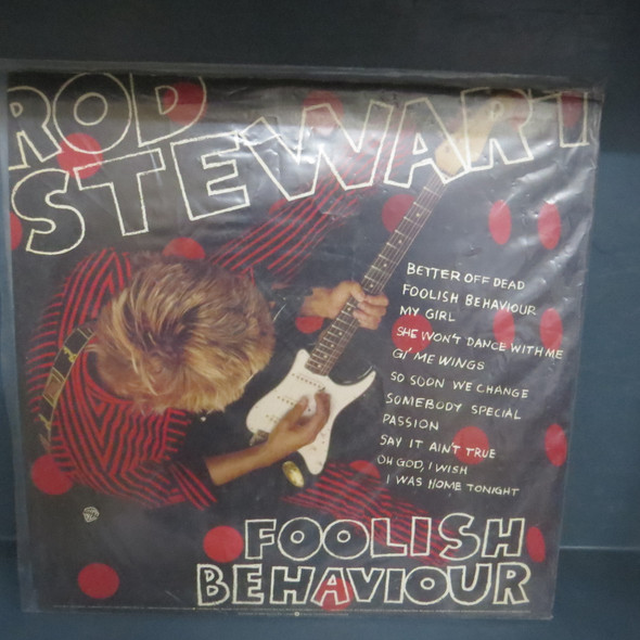 Rod Stewart-Foolish Behaviour-VINYL LP-NM condition-USED-SHLP170425_7133