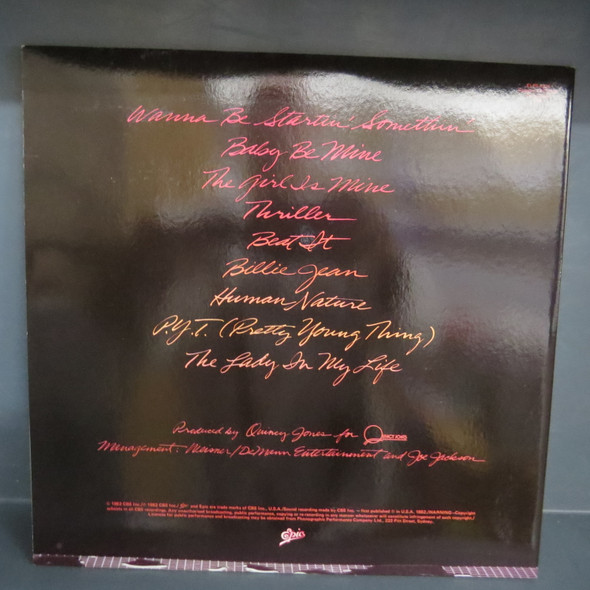 Michael Jackson (Aussie 1st press)-Thriller-VINYL LP-NM condition-USED-SHLP170425_7190