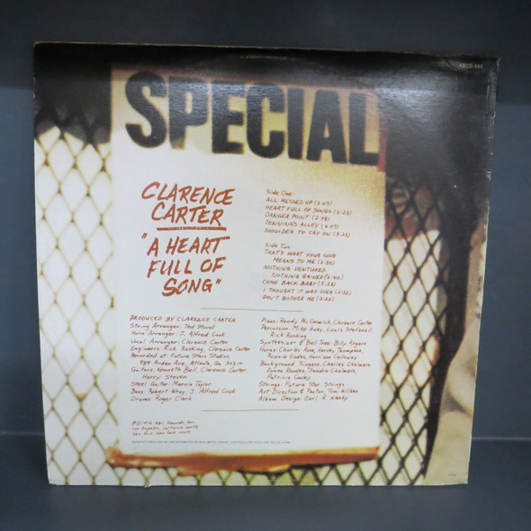 Clarence Carter-A Heart Full Of Song-VINYL LP-USED-SHLP170425_7214