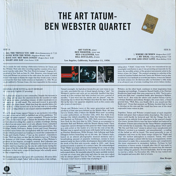 BEN WEBSTER - Quartet--Vinyl LP-Brand New/Still sealed_LAS072510020