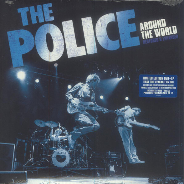 POLICE - Around The World (Blue Vinyl Lp + DVD)(Restored & Expanded Edition)--Vinyl LP-Brand New/Still sealed_LAS072510138
