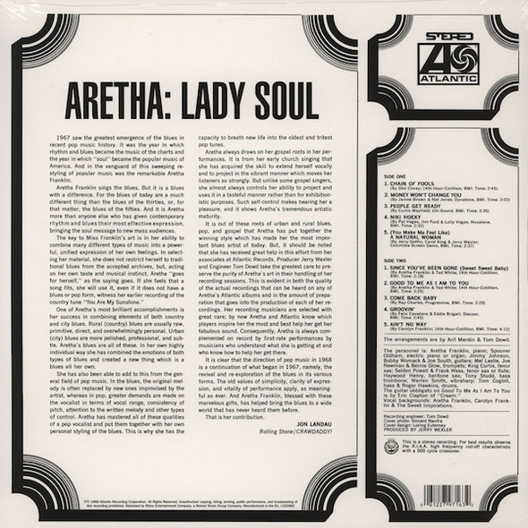 ARETHA FRANKLIN - Lady Soul--Vinyl LP-Brand New/Still sealed_LAS08251007