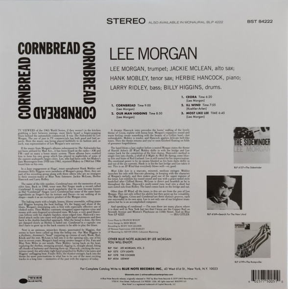 MORGAN, LEE  / CORNBREAD [TONE POET SERIES]--Vinyl LP-Brand New/Still sealed_TTT10251100