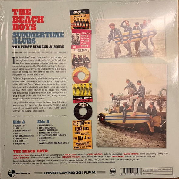 BEACH BOYS - Summertime Blues - The First Singles & More (Limited Edition)--Vinyl LP-Brand New/Still sealed_LAS1125108