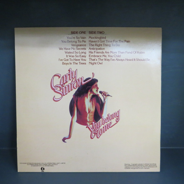 Carly Simon-You Belong To Me 16 Greatest Hits-VINYL LP-USED-SHLP170425_7870