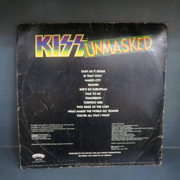 Kiss-Unmasked-VINYL LP-USED-SHLP170425_7880