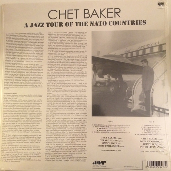 CHET BAKER - A Jazz Tour Of The Nato Countries--Vinyl LP-Brand New/Still sealed_LAS0126113