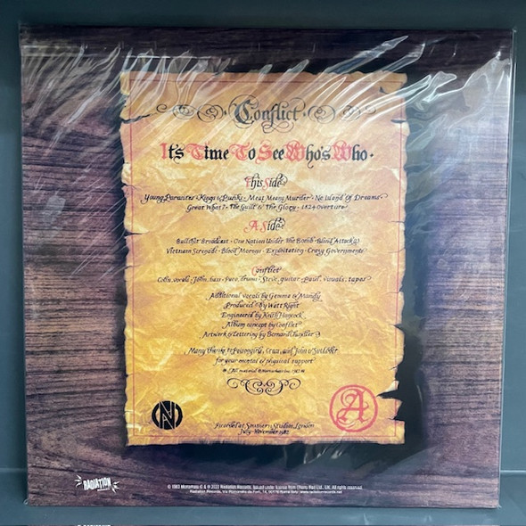CONFLICT - It's Time To See Who's Who (Orange Vinyl)--Vinyl LP-Brand New/Still sealed_LAS0226132