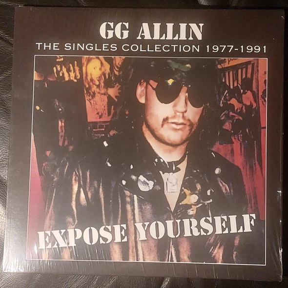 GG ALLIN - Expose Yourself: The Singles Collection 1977-1991--Vinyl LP-Brand New/Still sealed_LAS0226148
