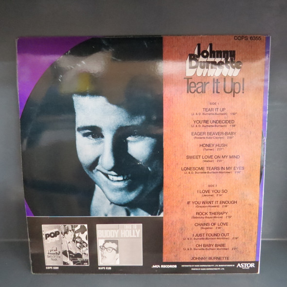 Johnny Burnette-Tear It Up!-VINYL LP-USED-SHLP170425_7900